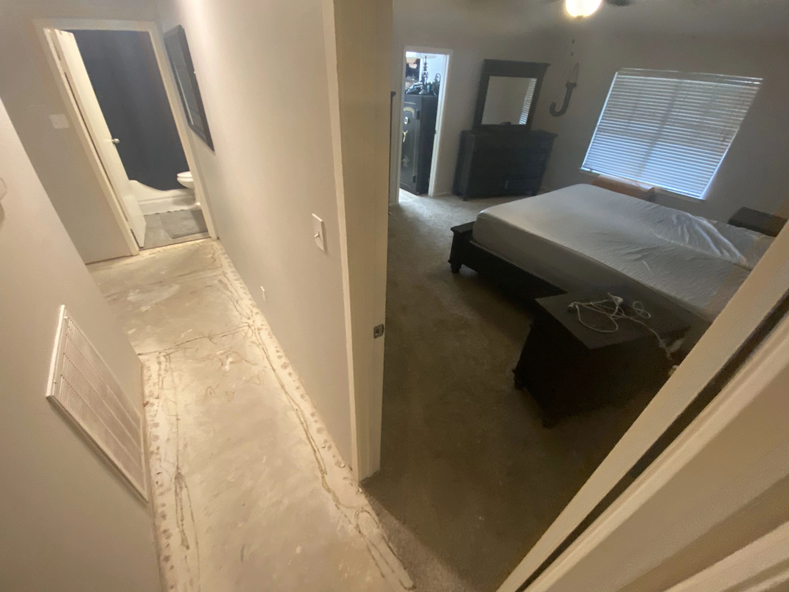 Flooring project - bedroom carpet